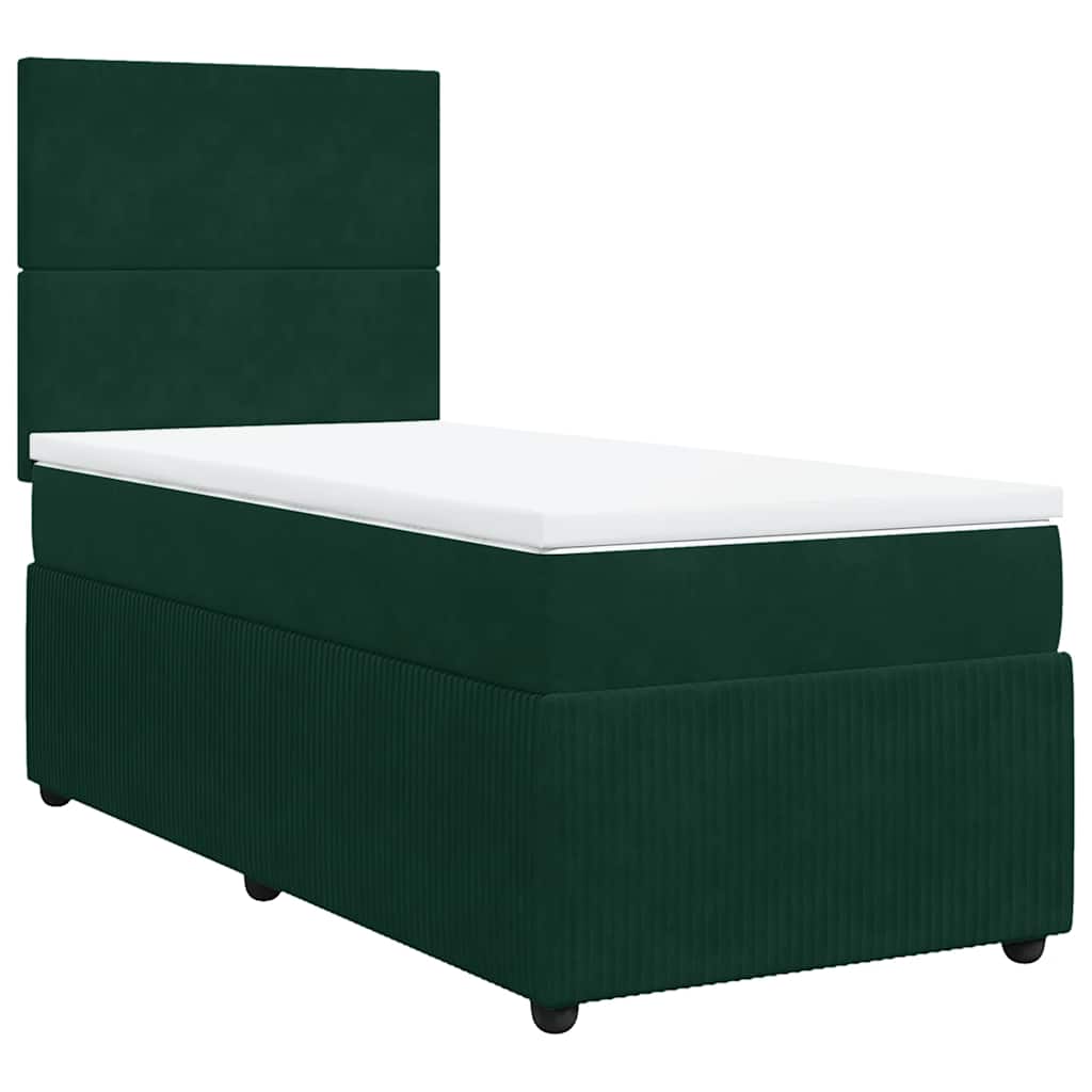 Sommier à lattes de lit avec matelas Vert foncé 90x200 cm - XIOS