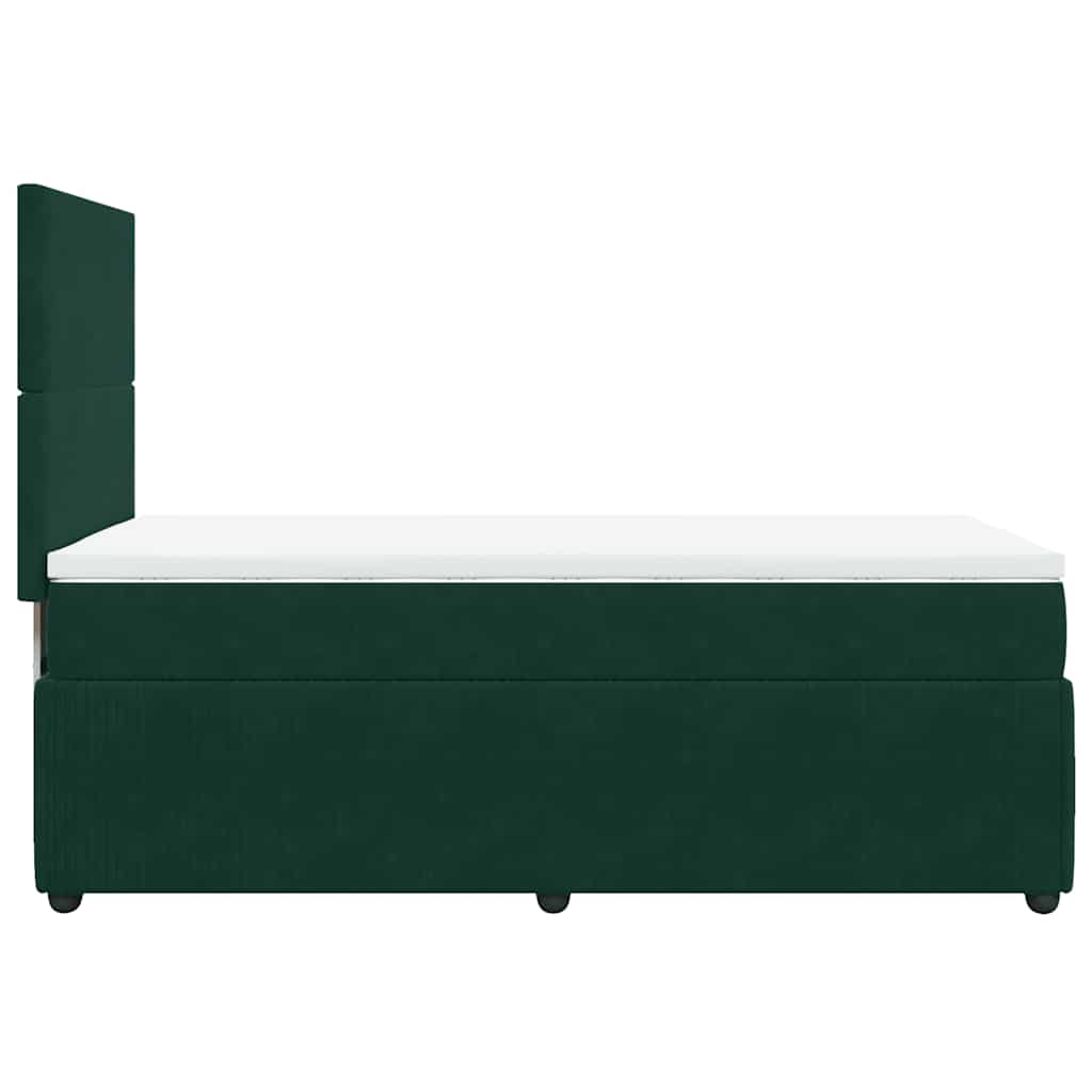 Sommier à lattes de lit avec matelas Vert foncé 90x200 cm - XIOS