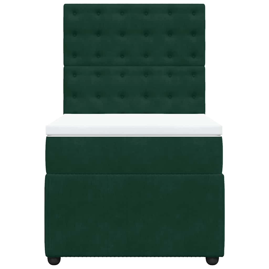 Sommier à lattes de lit avec matelas Vert foncé 90x200 cm - XIOS