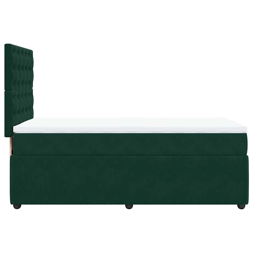 Sommier à lattes de lit avec matelas Vert foncé 90x200 cm - XIOS
