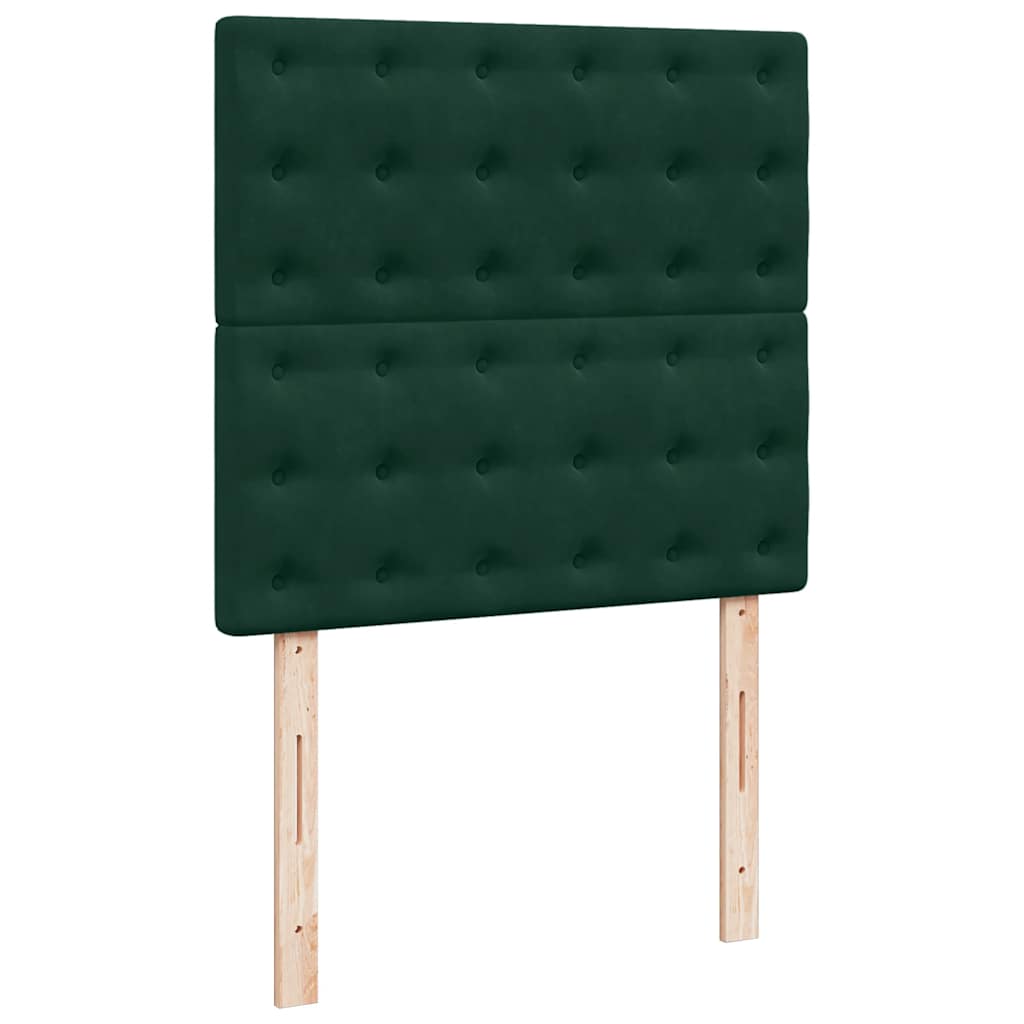 Sommier à lattes de lit avec matelas Vert foncé 90x200 cm - XIOS