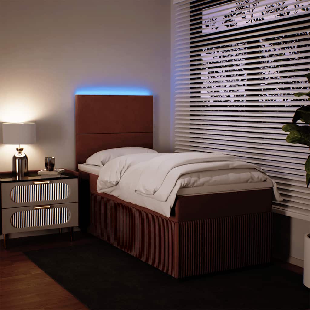 Sommier à lattes de lit avec matelas Rose 100x200 cm Velours - XIOS