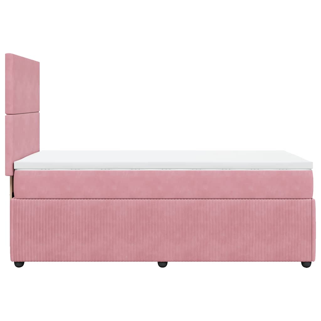 Sommier à lattes de lit avec matelas Rose 100x200 cm Velours - XIOS