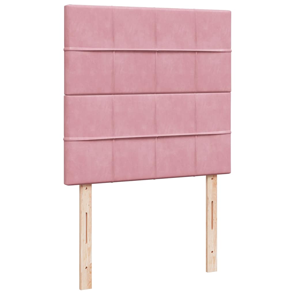 Sommier à lattes de lit avec matelas Rose 100x200 cm Velours - XIOS