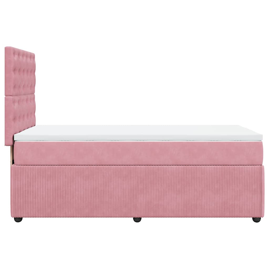 Sommier à lattes de lit avec matelas Rose 100x200 cm Velours - XIOS