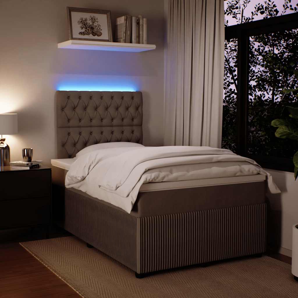 Sommier à lattes de lit et matelas gris clair 120x190cm velours - XIOS