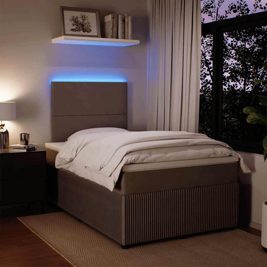 Sommier à lattes de lit et matelas Gris clair 120x200cm Velours - XIOS