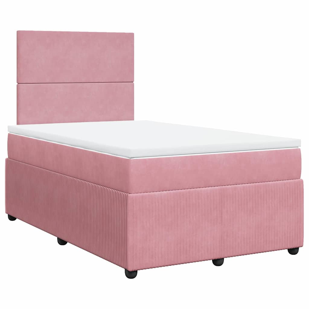 Sommier à lattes de lit avec matelas Rose 120x200 cm Velours - XIOS