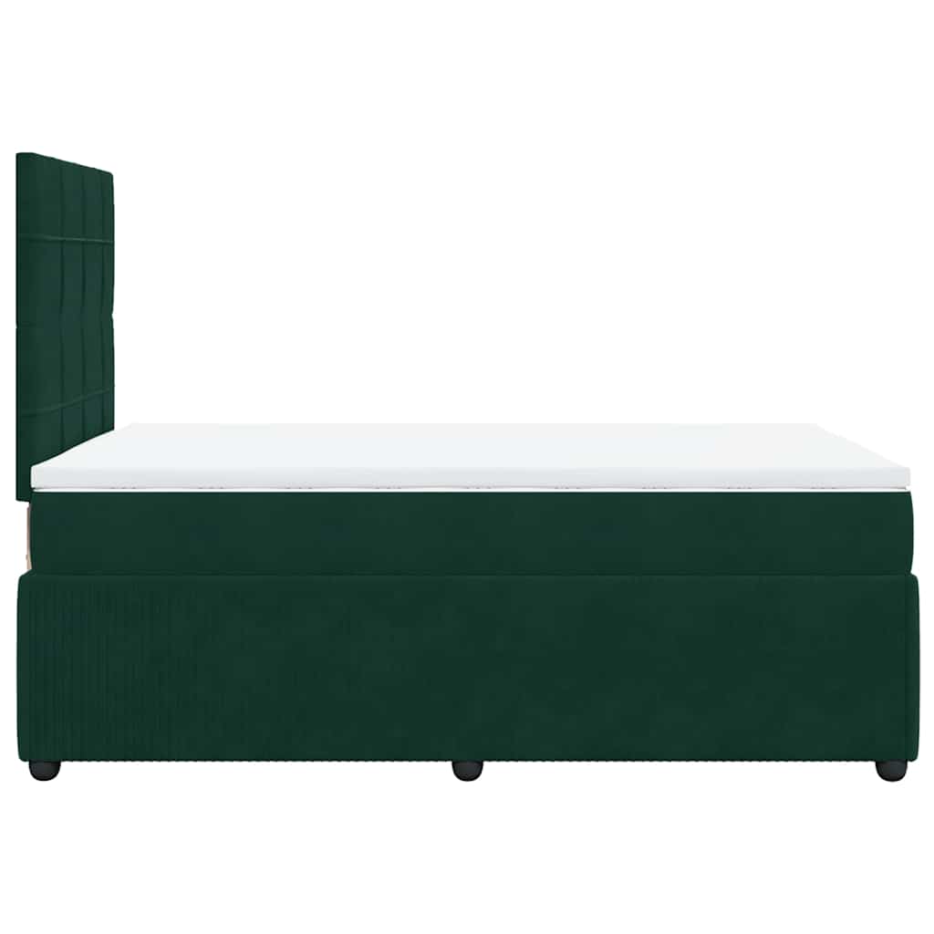Sommier à lattes de lit et matelas Vert foncé 120x200cm Velours - XIOS