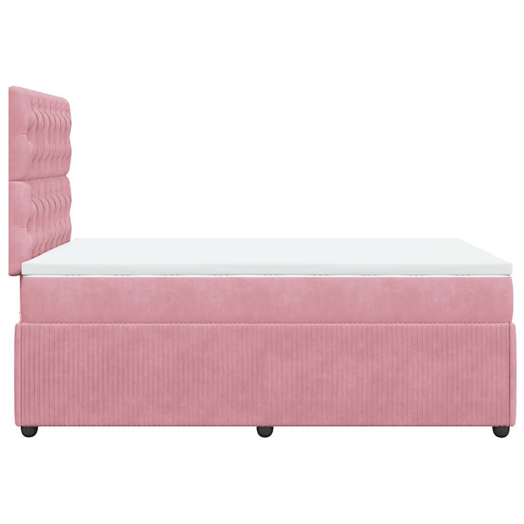 Sommier à lattes de lit avec matelas Rose 120x200 cm Velours - XIOS