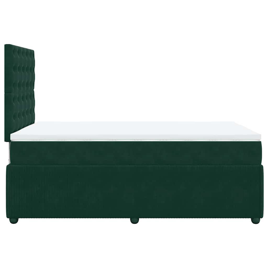 Sommier à lattes de lit et matelas Vert foncé 120x200cm Velours - XIOS
