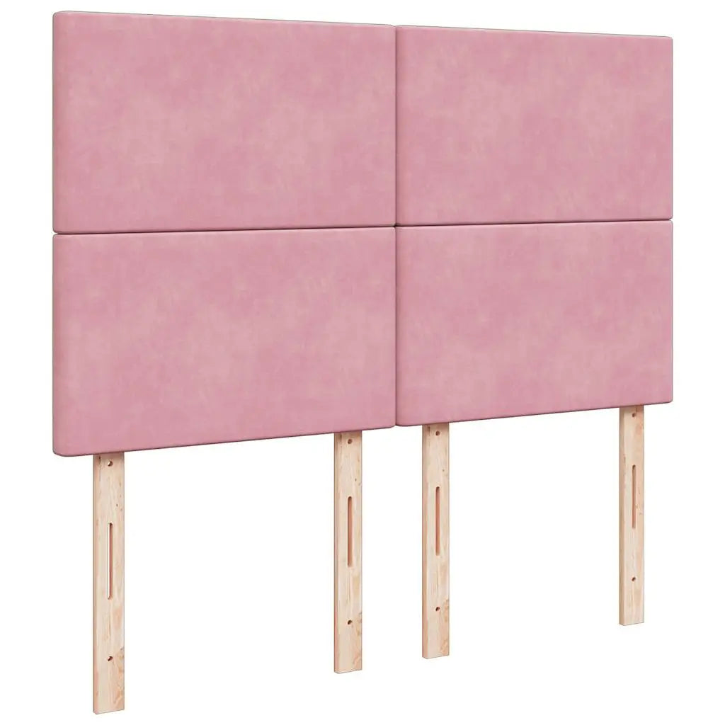 Sommier à lattes de lit avec matelas Rose 140x190 cm Velours - XIOS
