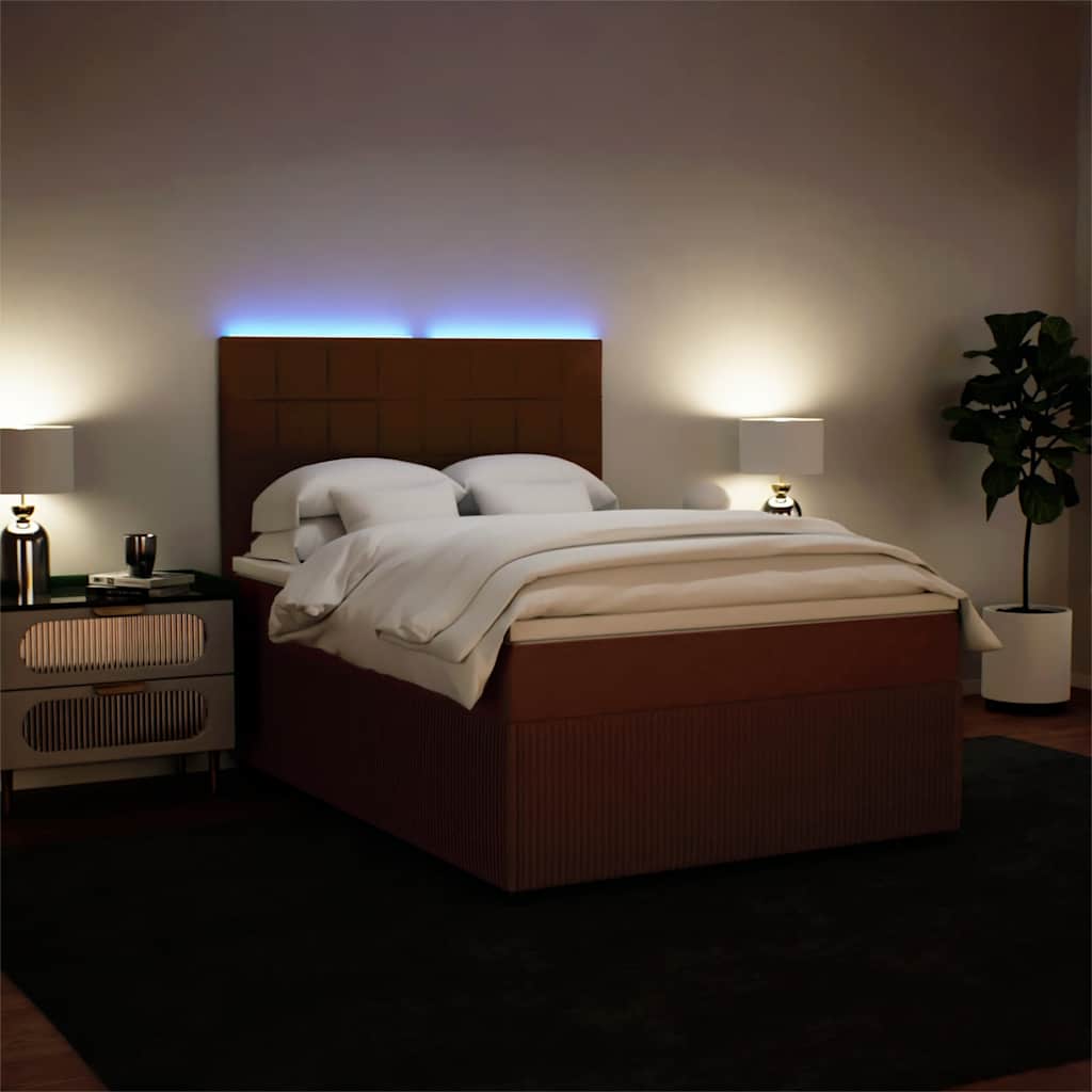 Sommier à lattes de lit avec matelas Rose 140x190 cm Velours - XIOS