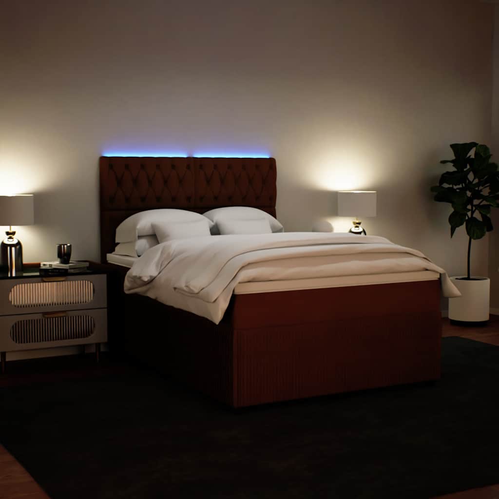 Sommier à lattes de lit avec matelas Rose 140x190 cm Velours - XIOS