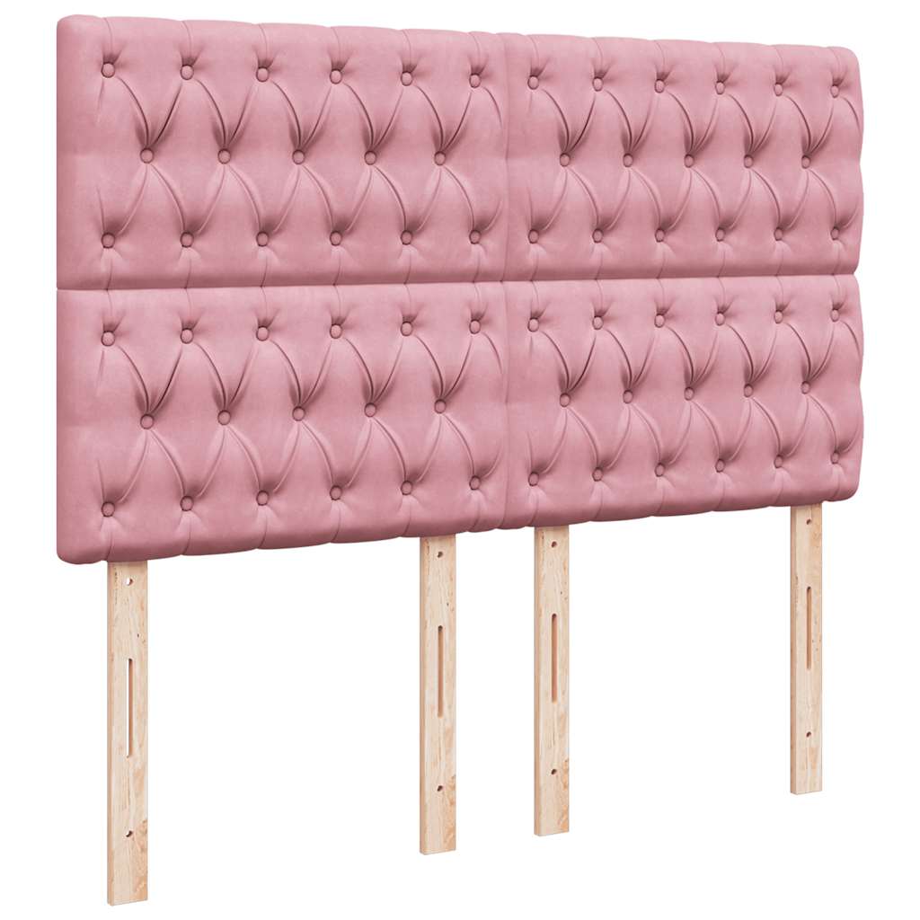 Sommier à lattes de lit avec matelas Rose 140x190 cm Velours - XIOS