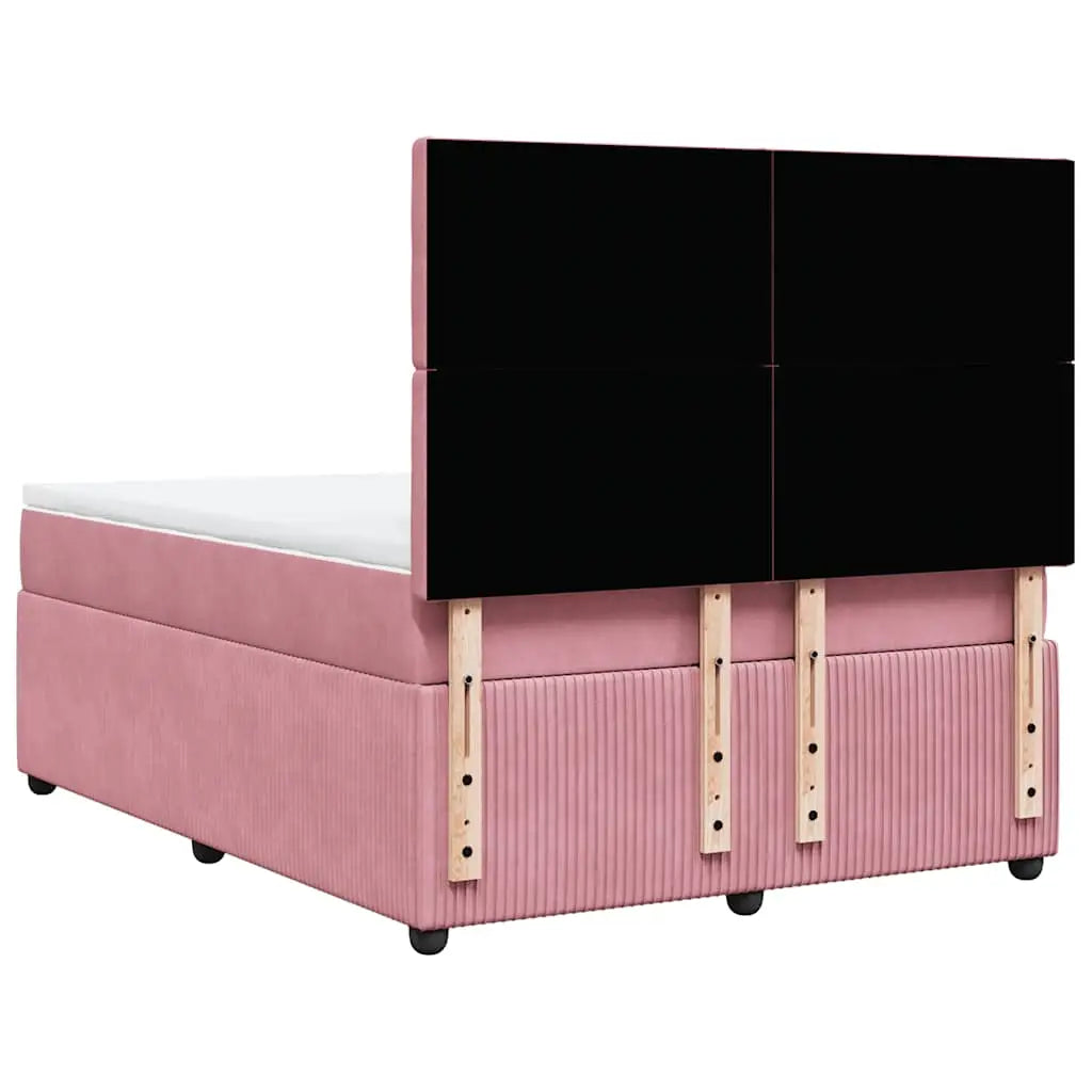 Sommier à lattes de lit avec matelas Rose 140x190 cm Velours - XIOS