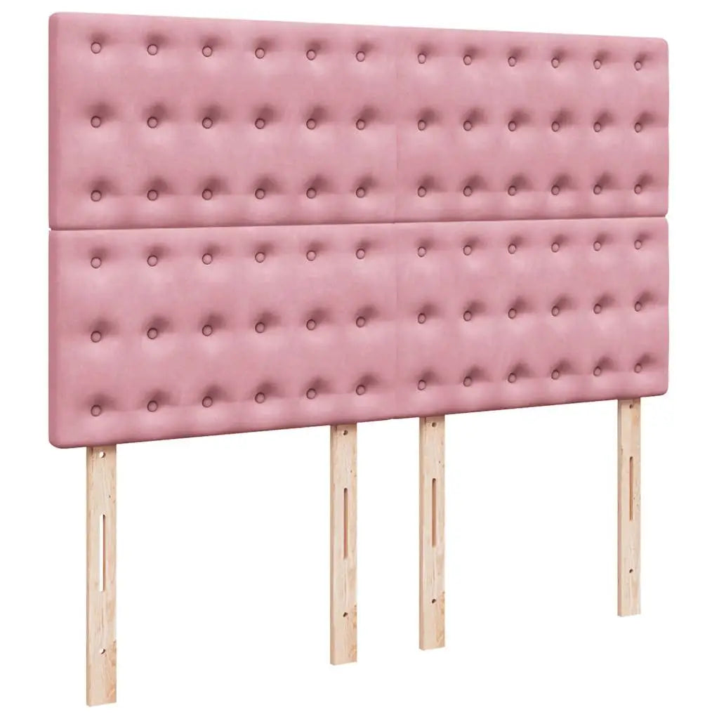Sommier à lattes de lit avec matelas Rose 140x190 cm Velours - XIOS