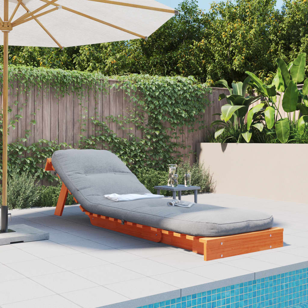 Canapé-lit futon avec matelas 60x206x11 cm bois massif de pin - XIOS