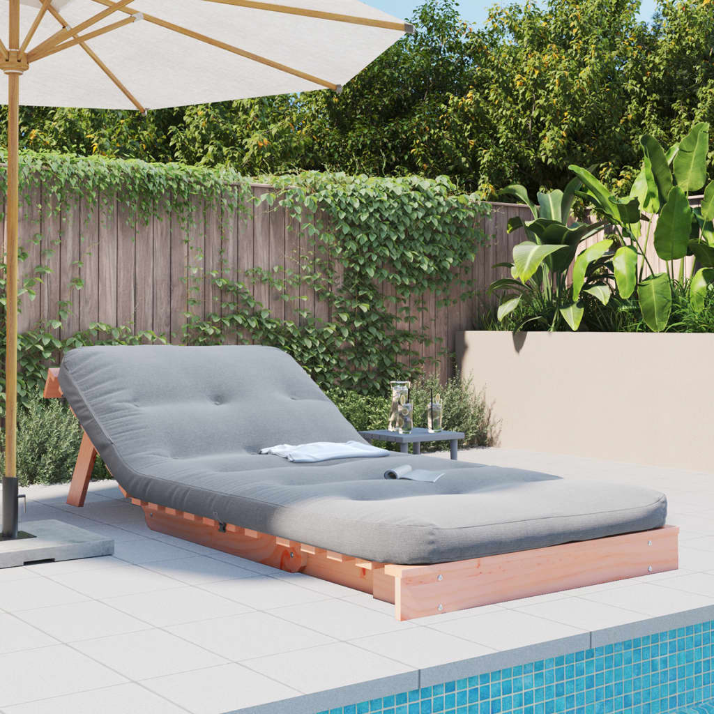 Canapé-lit futon avec matelas 80x206x11 cm bois massif douglas - XIOS