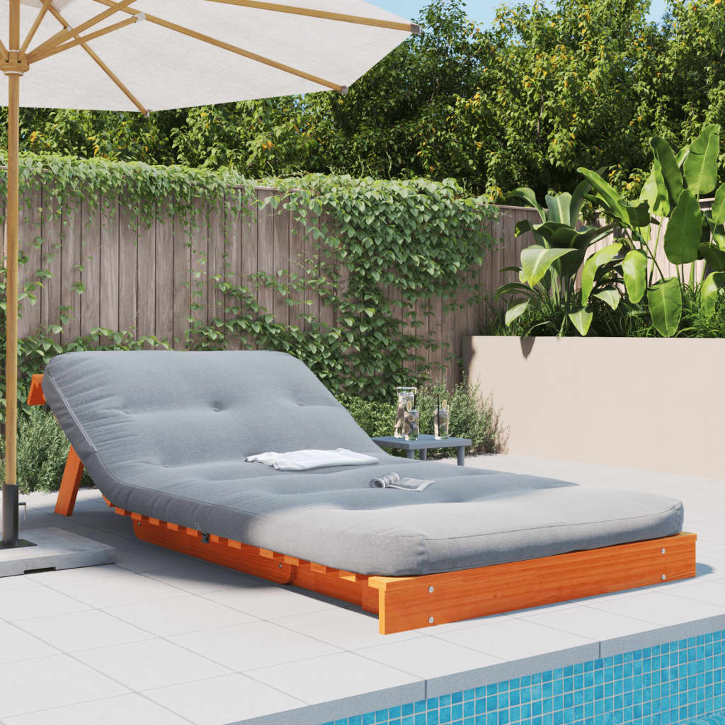 Canapé-lit futon avec matelas 100x206x11 cm bois massif de pin - XIOS