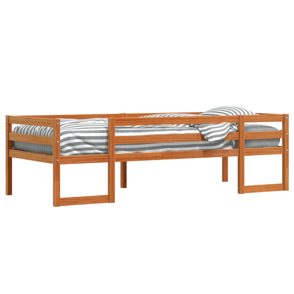 Cadre de lit pour enfants sans matelas cire marron 80x200 cm - XIOS