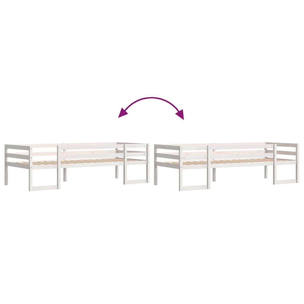 Cadre de lit pour enfants sans matelas 90x190 cm pin massif - XIOS