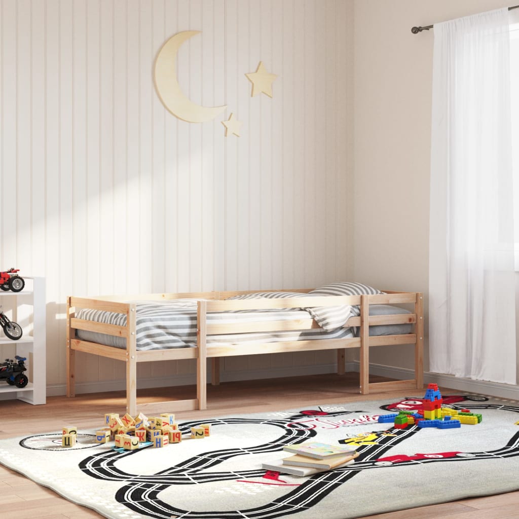 Cadre de lit pour enfants sans matelas 75x190 cm pin massif - XIOS