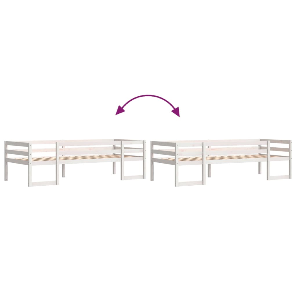 Cadre de lit pour enfants sans matelas 75x190 cm pin massif - XIOS