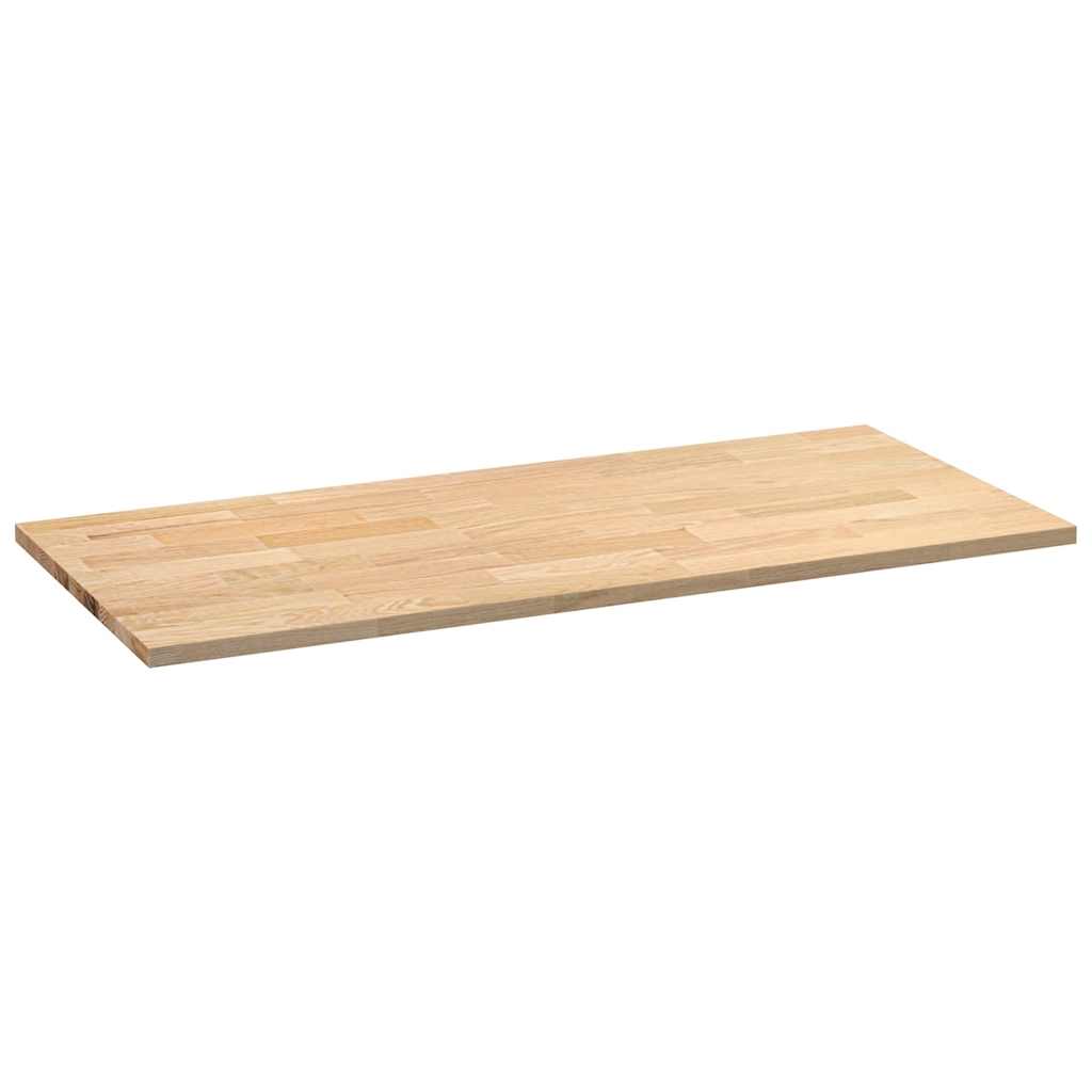 Plan de travail de cuisine bois de chêne massif rectangulaire