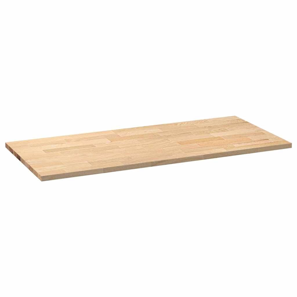 Plan de travail de cuisine bois de chêne massif rectangulaire