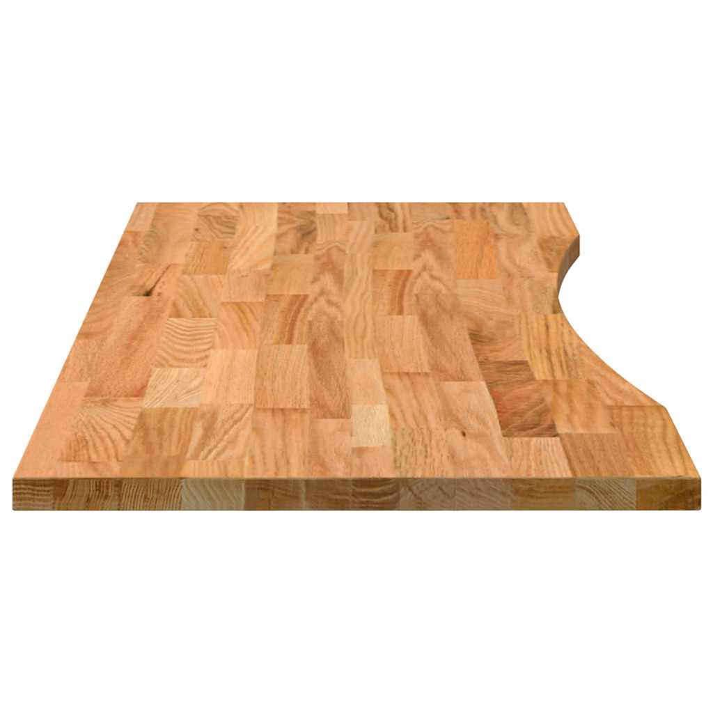 Dessus de bureau marron clair bois chêne massif rectangulaire - XIOS