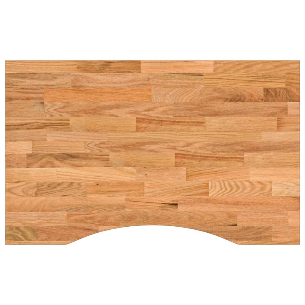 Dessus de bureau marron clair bois chêne massif rectangulaire - XIOS