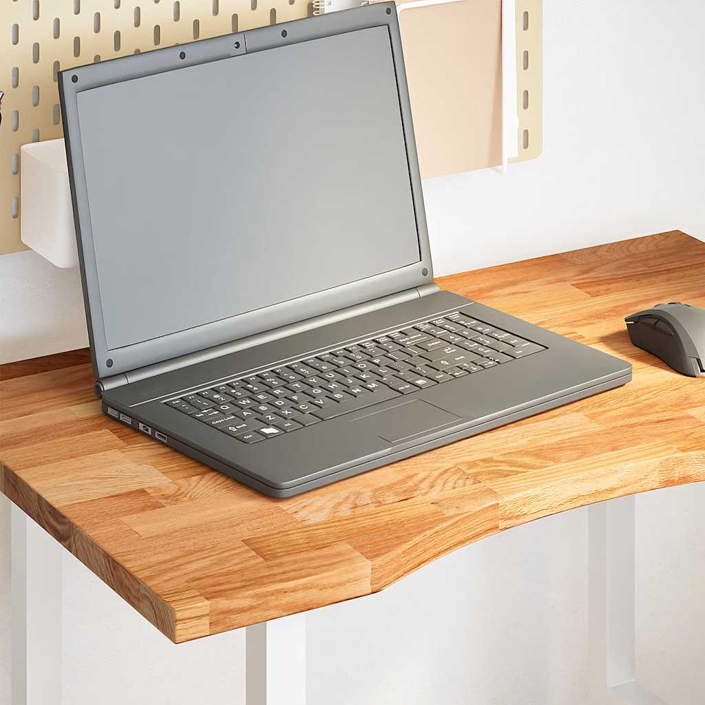 Dessus de bureau marron clair bois chêne massif rectangulaire - XIOS