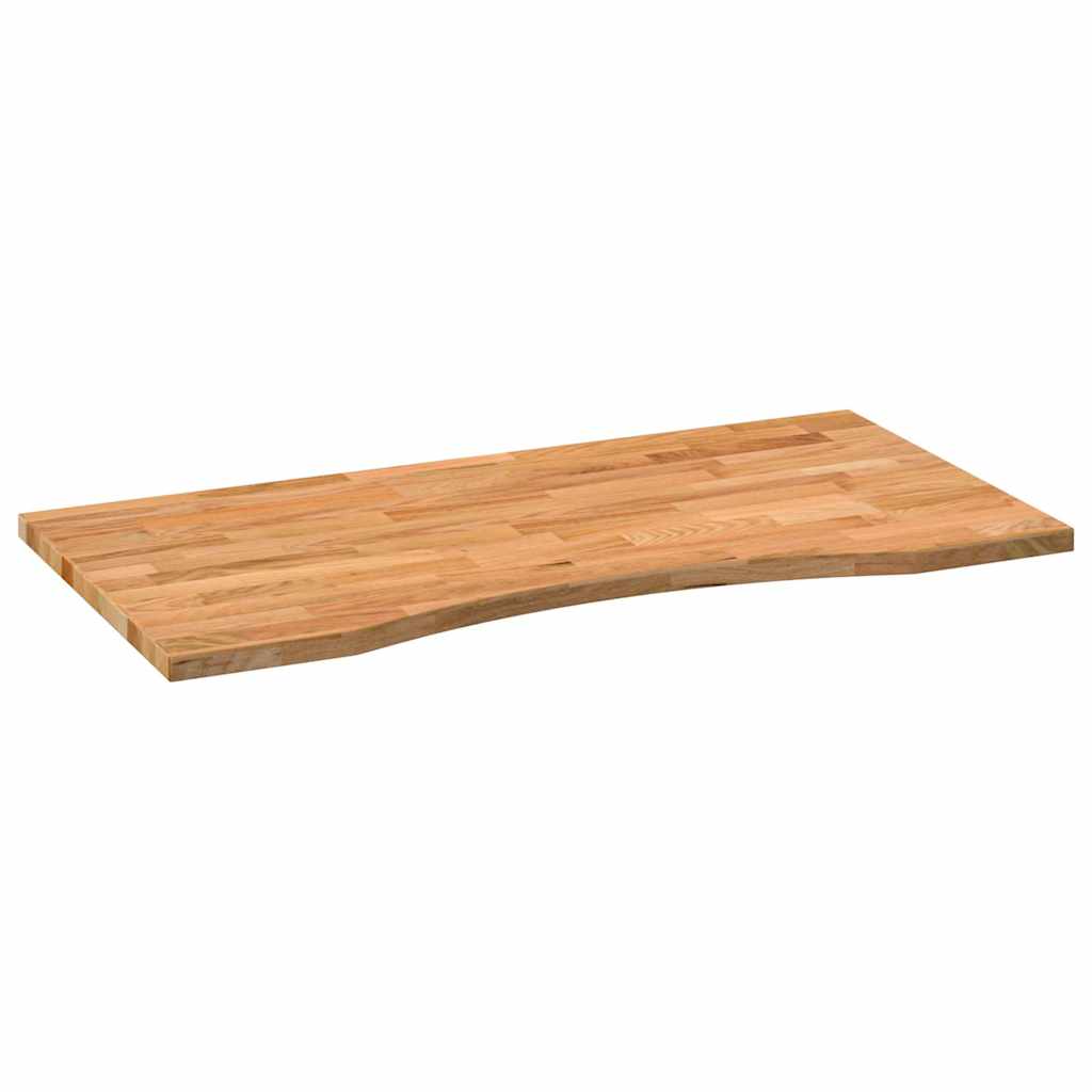 Dessus de bureau marron clair bois chêne massif rectangulaire - XIOS