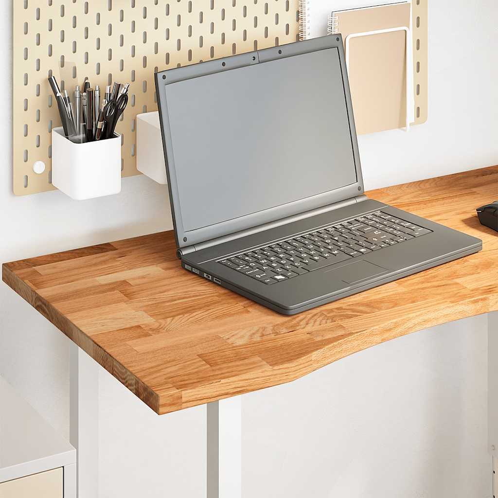 Dessus de bureau marron clair bois chêne massif rectangulaire - XIOS