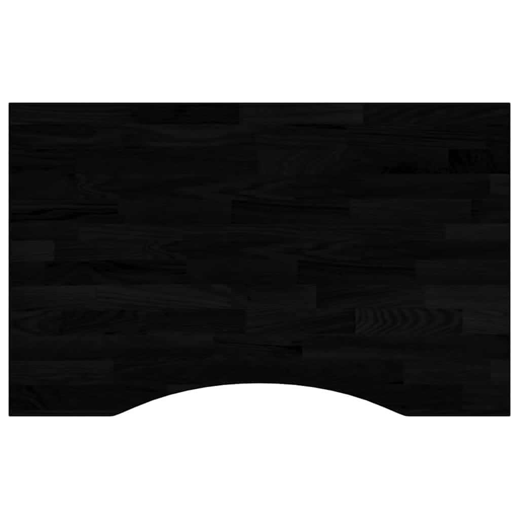 Dessus de bureau marron foncé bois chêne massif rectangulaire - XIOS