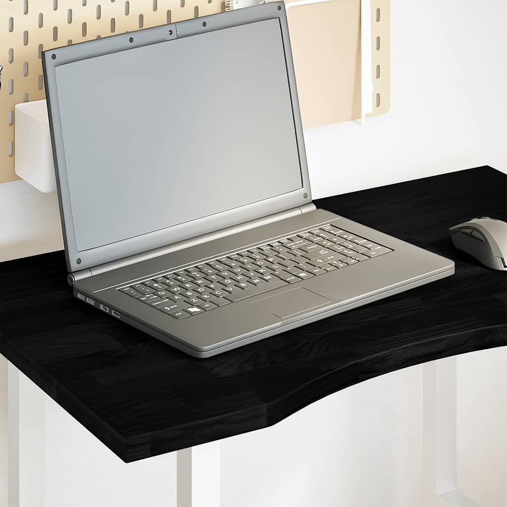 Dessus de bureau marron foncé bois chêne massif rectangulaire - XIOS