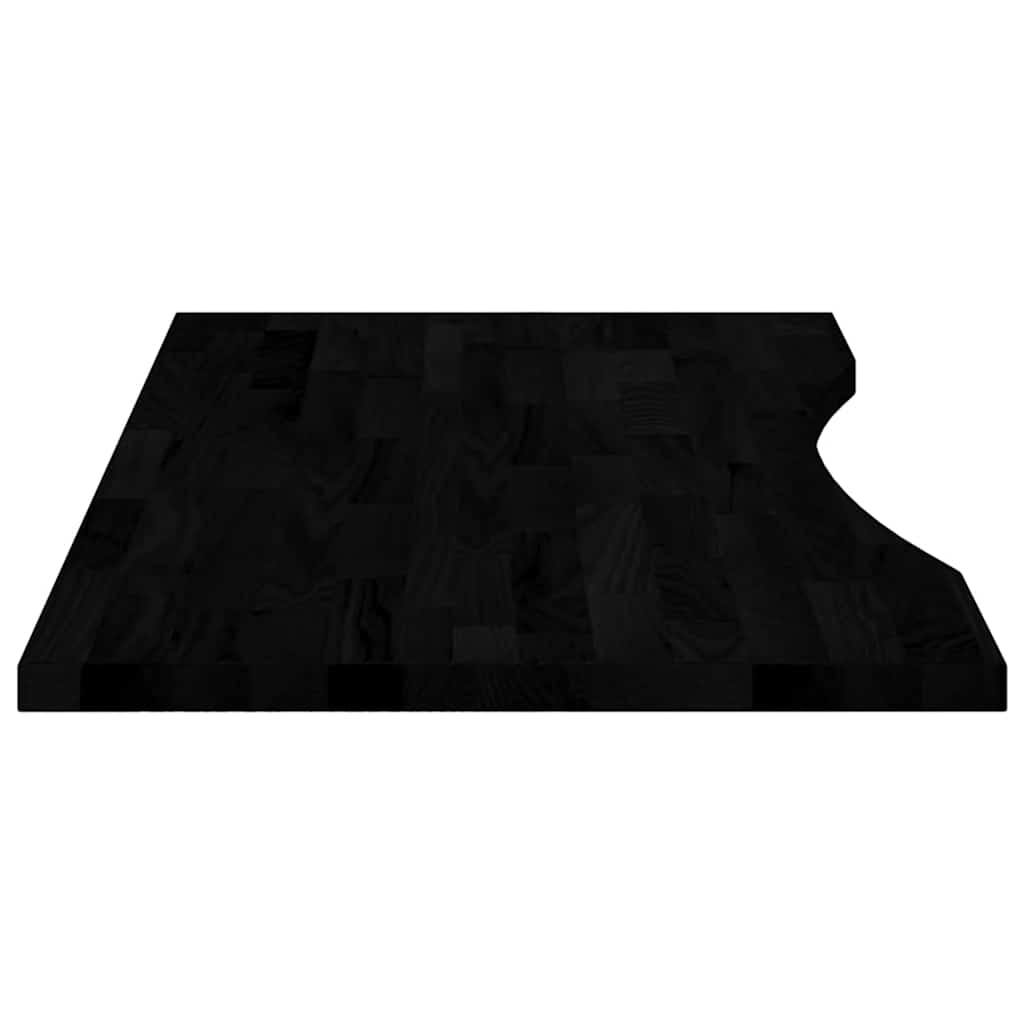 Dessus de bureau marron foncé bois chêne massif rectangulaire - XIOS
