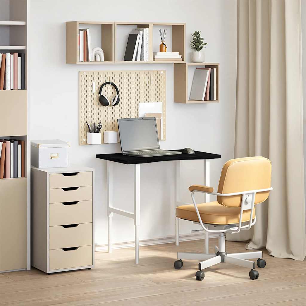 Dessus de bureau marron foncé bois chêne massif rectangulaire - XIOS