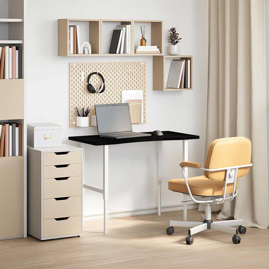 Dessus de bureau marron foncé bois chêne massif rectangulaire - XIOS