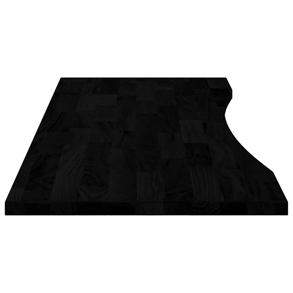 Dessus de bureau marron foncé bois chêne massif rectangulaire - XIOS