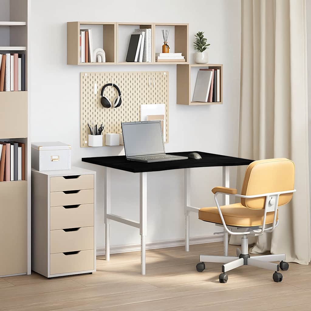 Dessus de bureau marron foncé bois chêne massif rectangulaire - XIOS