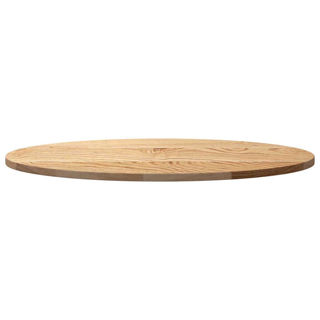 Dessus de table 80x40x2 cm bois de chêne massif ovale