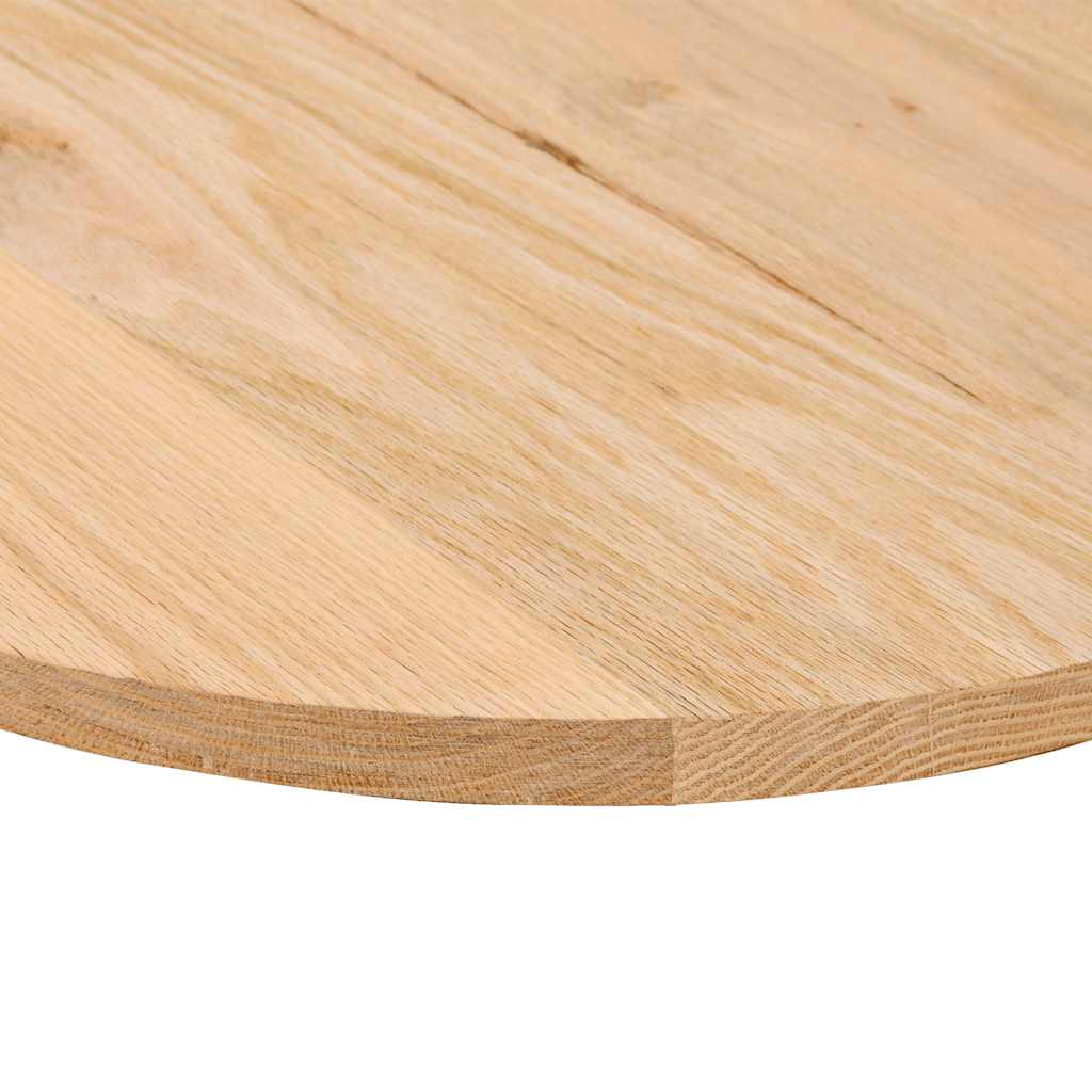Dessus de table 80x40x2 cm bois de chêne massif ovale