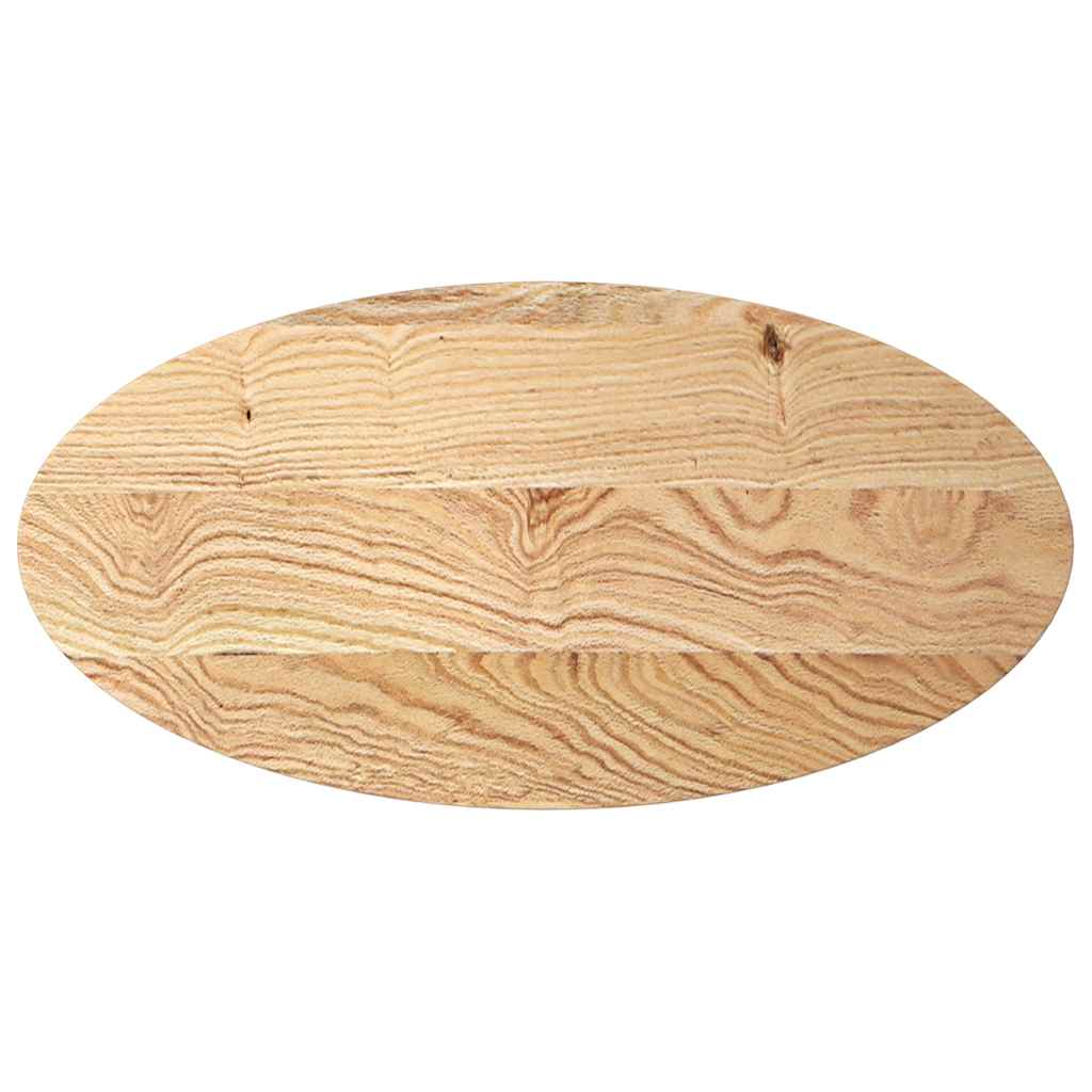 Dessus de table 100x50x2 cm bois de chêne massif ovale - XIOS