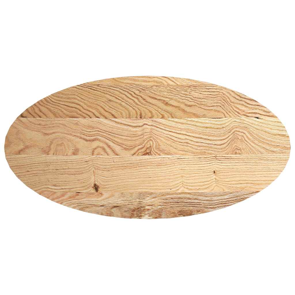 Dessus de table 120x60x2 cm bois de chêne massif ovale - XIOS