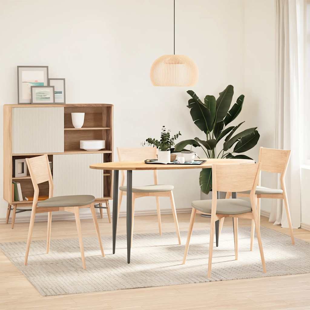 Dessus de table 140x60x2 cm bois de chêne massif ovale - XIOS