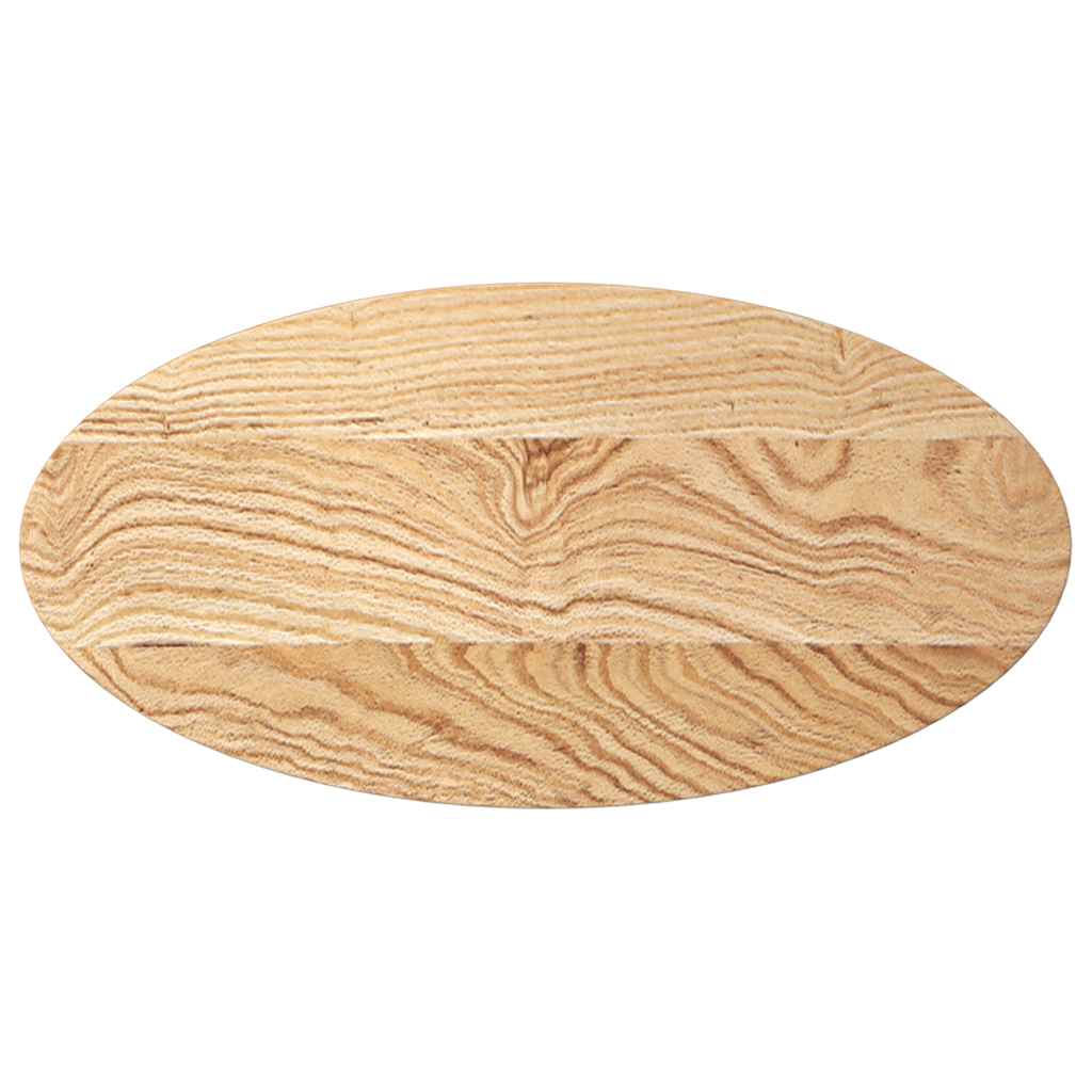 Dessus de table 80x40x4 cm bois de chêne massif ovale - XIOS