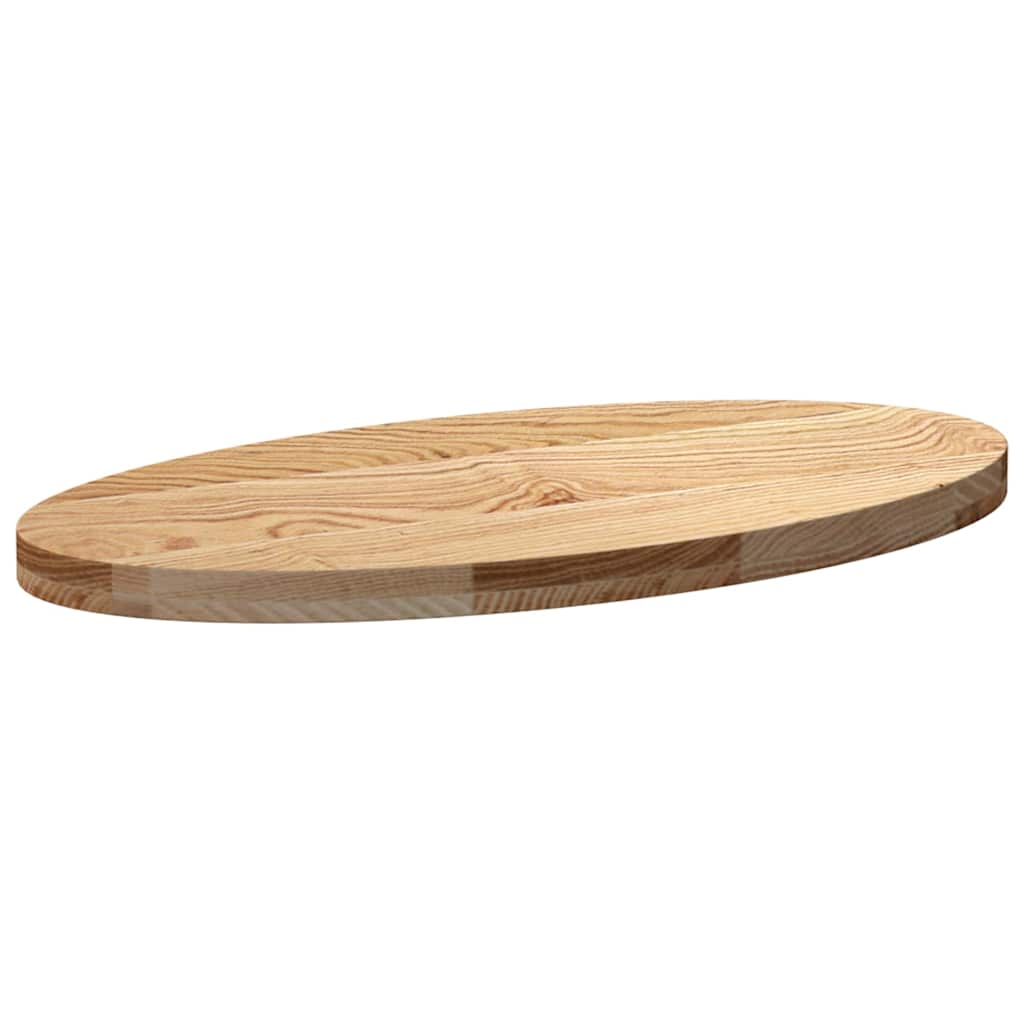 Dessus de table 80x40x4 cm bois de chêne massif ovale - XIOS