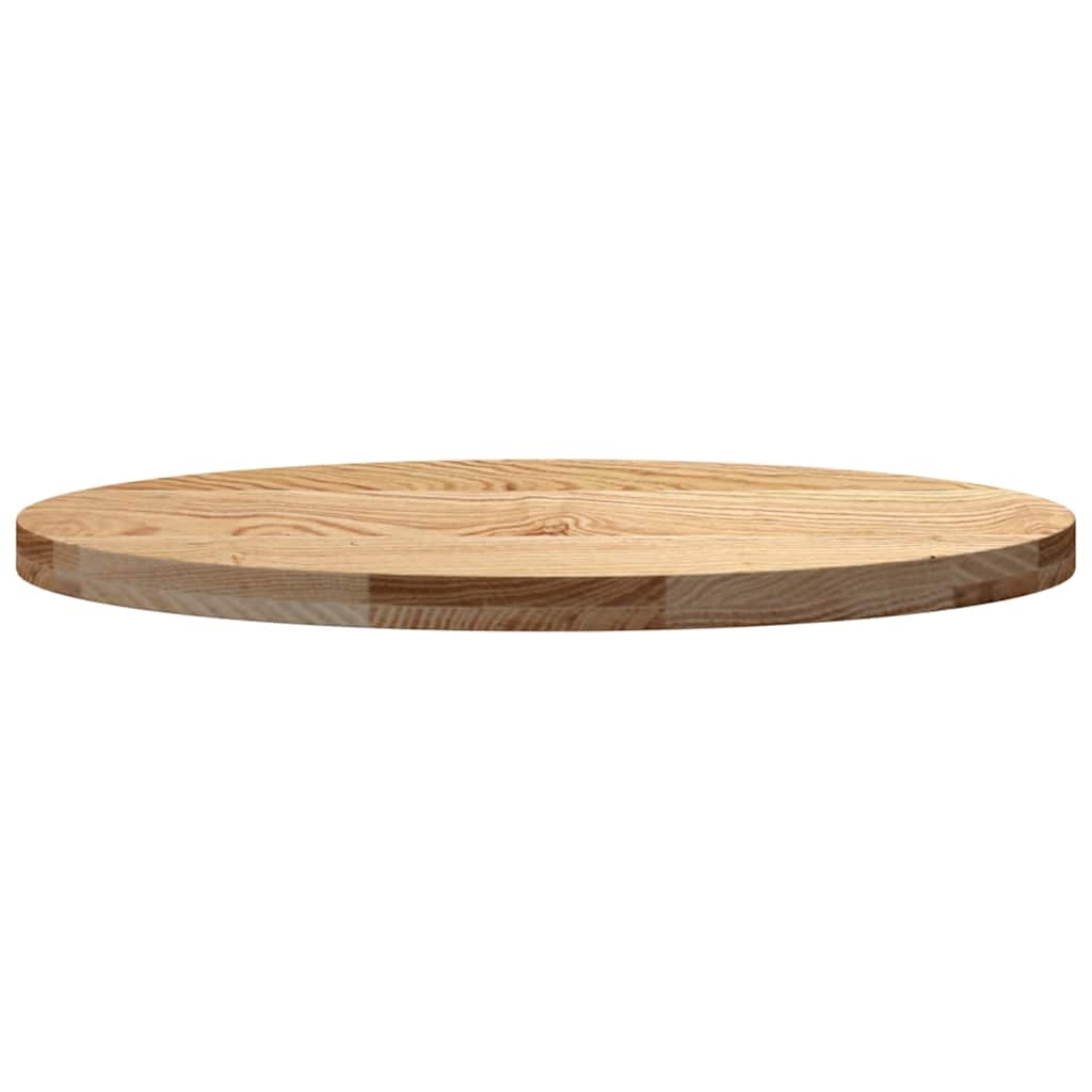 Dessus de table 80x40x4 cm bois de chêne massif ovale - XIOS